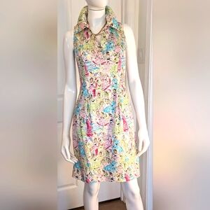 Jade Melody Tam, Size 4, 98% Cotton, 2% Spandex , Unique Fabric Print